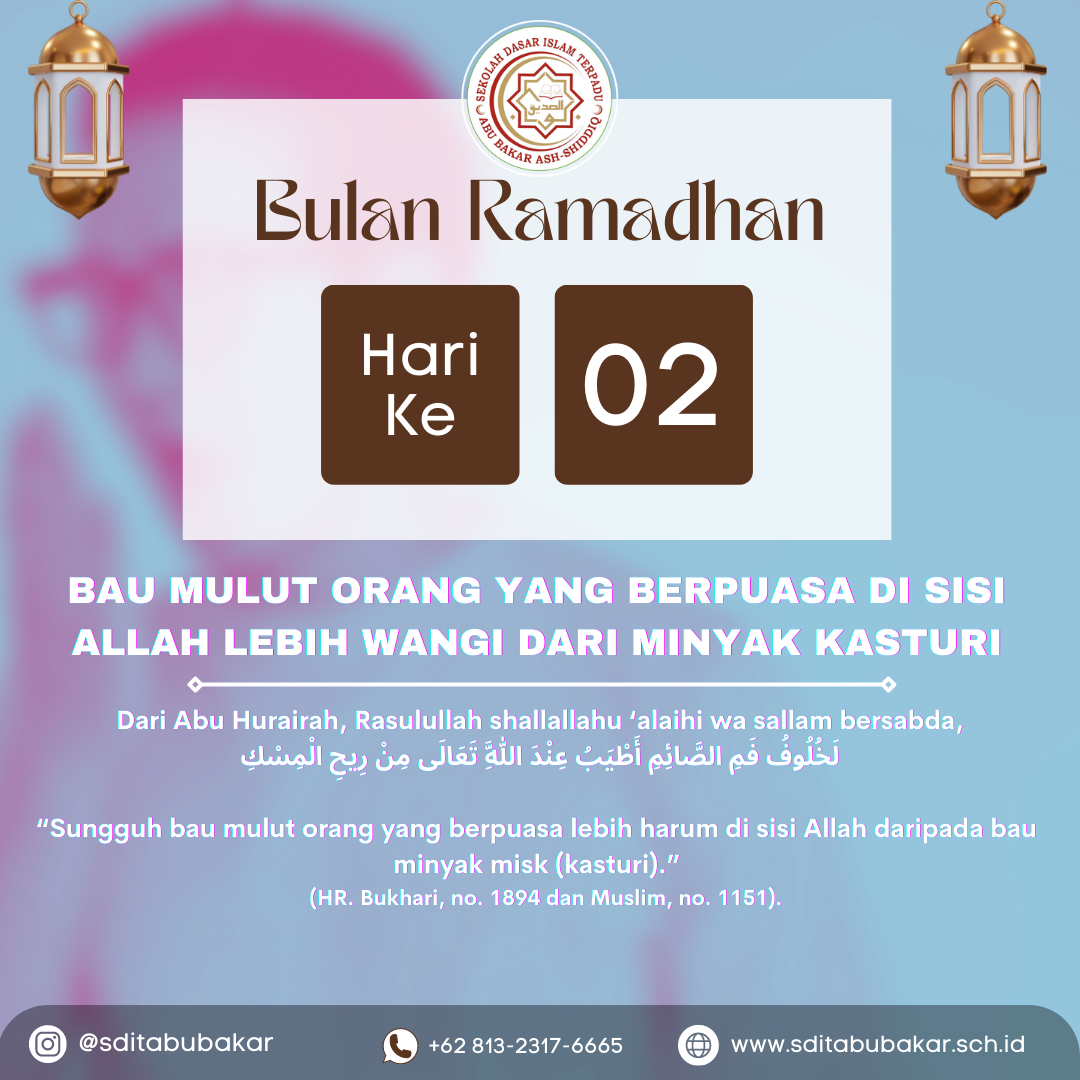 Bau Mulut Orang yang Berpuasa di Sisi Allah Lebih Wangi dari Minyak Kasturi